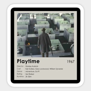 Playtime Movie Best Scene Sticker